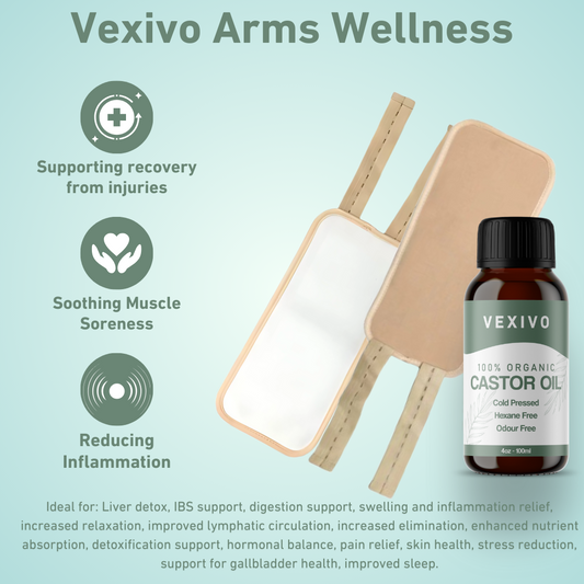 Vexivo Arms Wellness Pack (Wraps + Castor Oil)