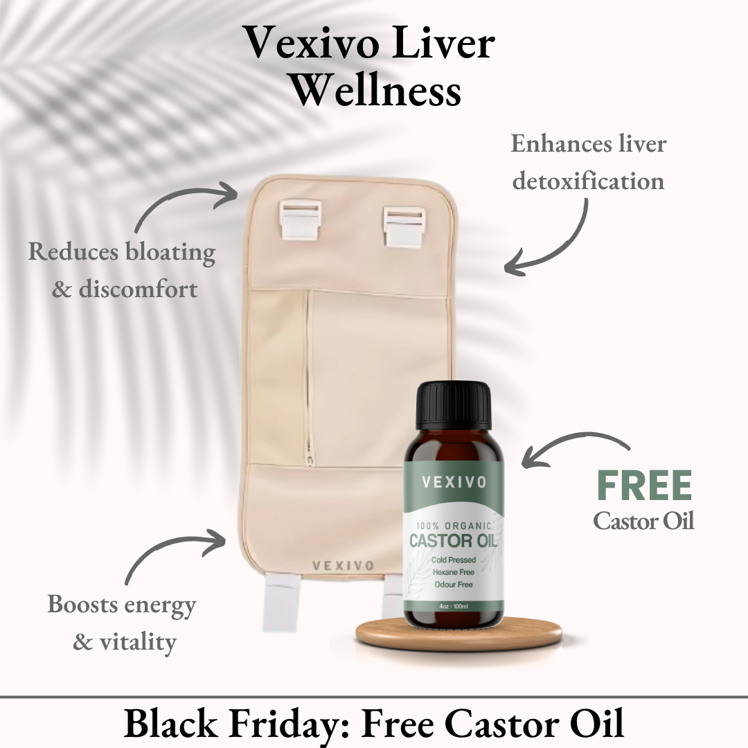 Vexivo Liver Wellness Pack (Wrap + FREE Castor Oil)