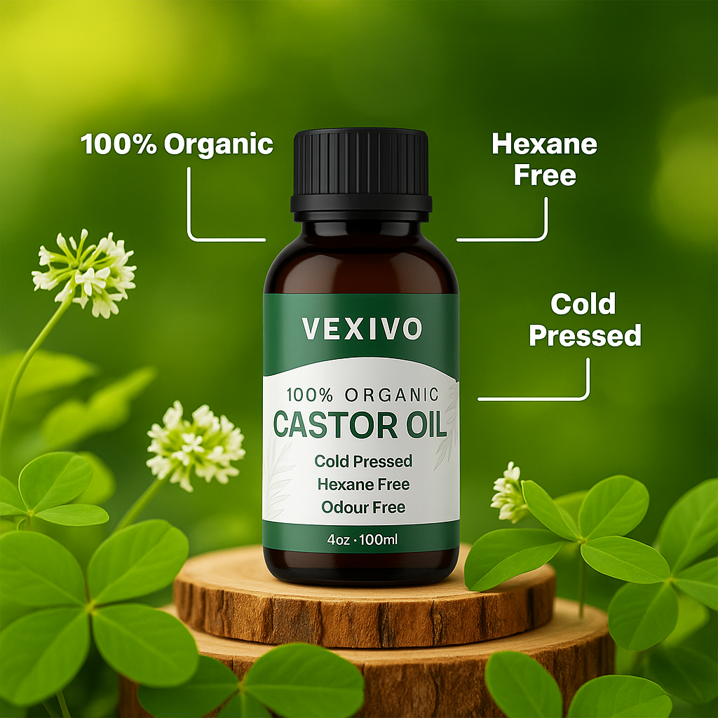Vexivo 100% Organic Castor Oil