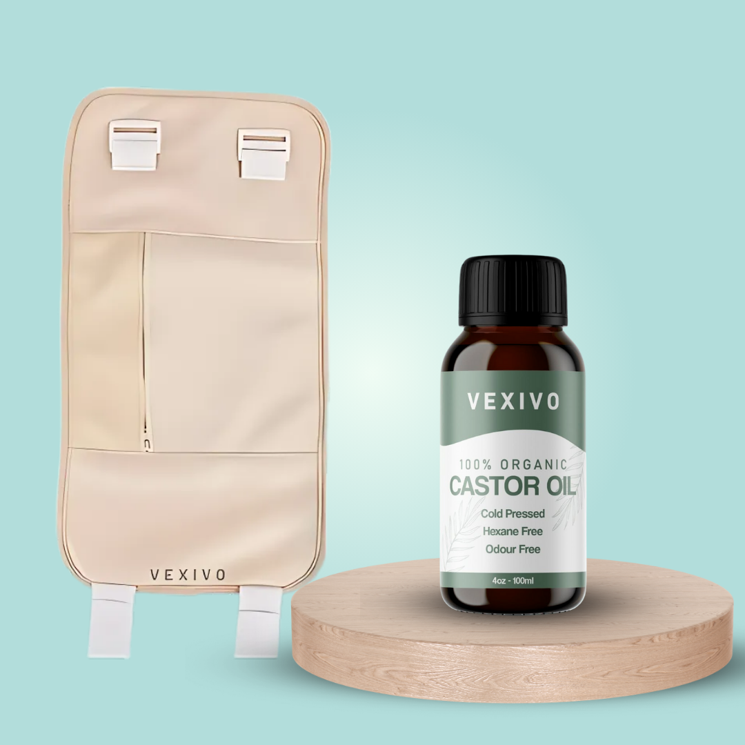 Vexivo Liver Wellness Pack (Wrap + Castor Oil)
