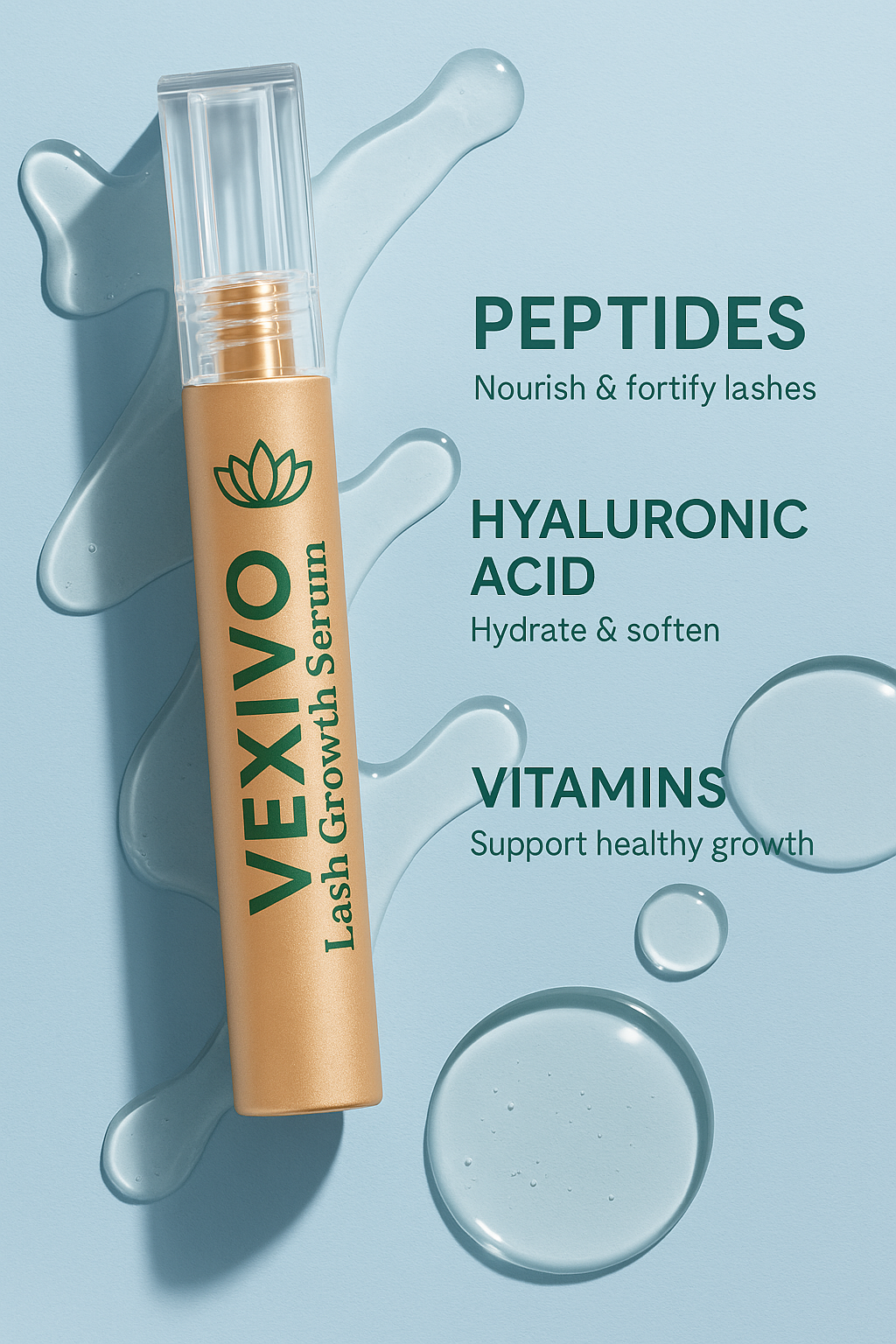 Vexivo LashBloom Daily Growth Serum