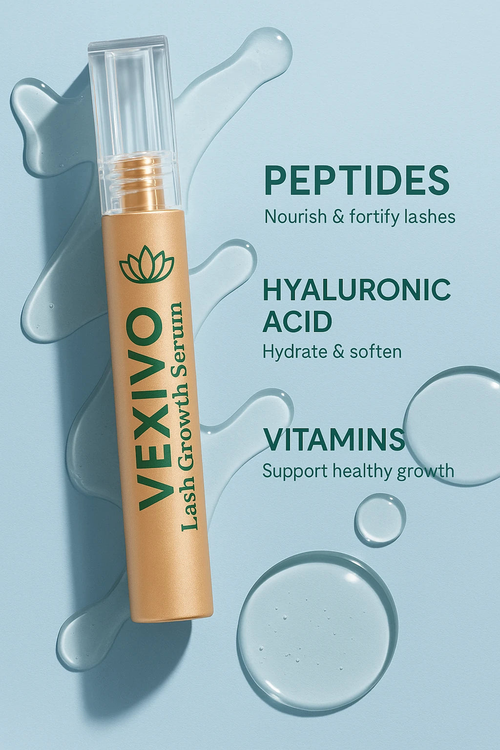 Vexivo LashBloom Daily Growth Serum