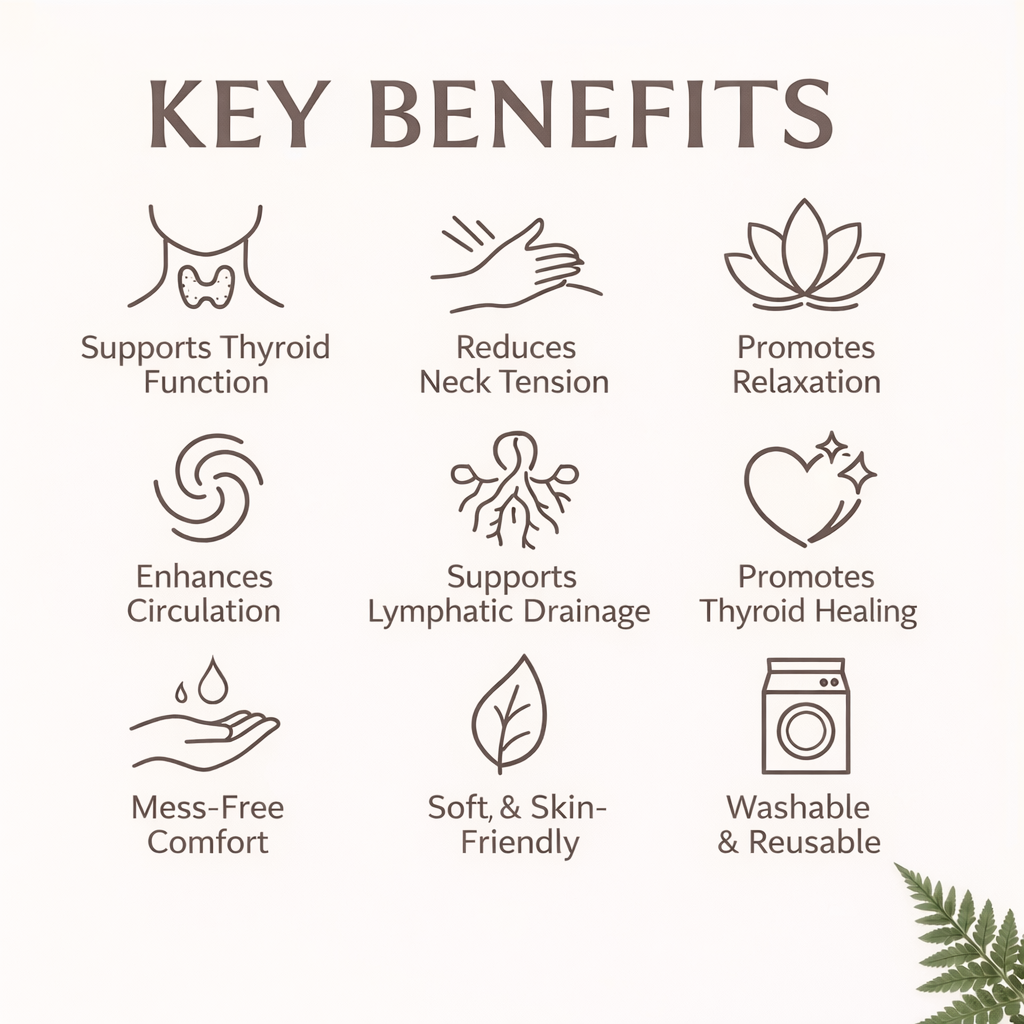 Vexivo® Castor Oil Neck & Thyroid Relief Pack