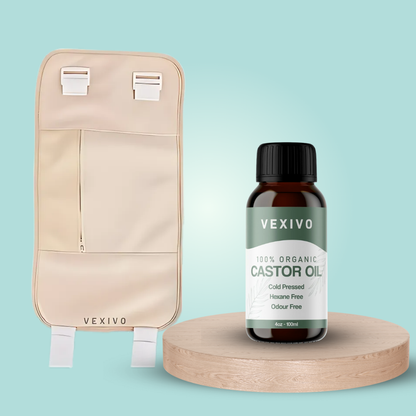 Vexivo Liver Wellness Pack (Wrap + Castor Oil)