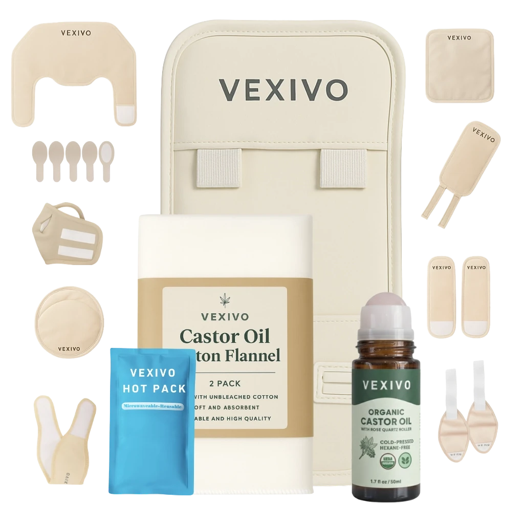 Vexivo® Castor Oil Roll-on Wellness Pack